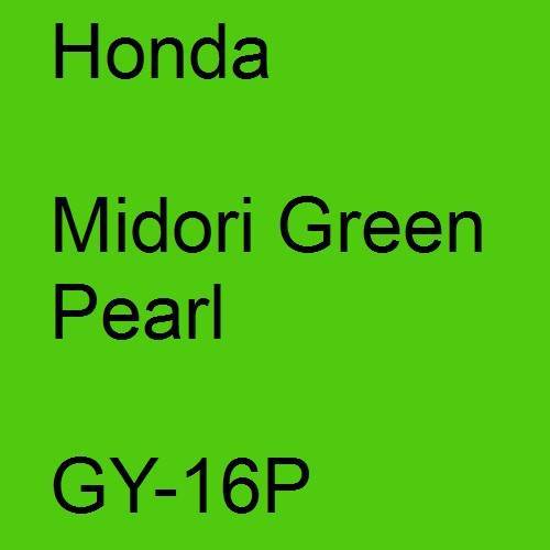 Honda, Midori Green Pearl, GY-16P.